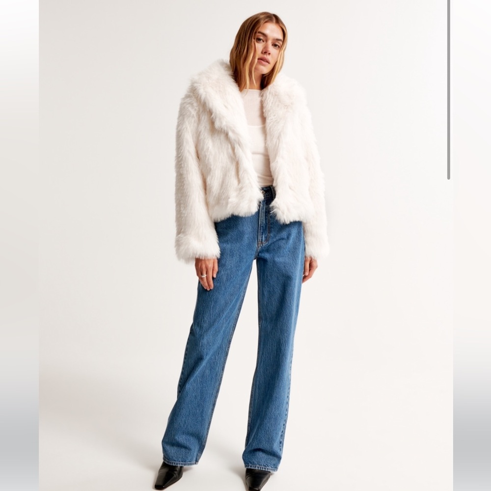 Abercrombie and Fitch Faux Fur Coat